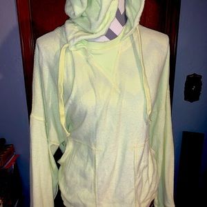 Free People Movement Neon Yellow Hoodie Medium